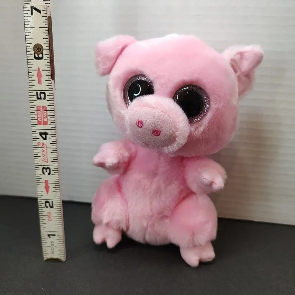 Rare Ty‎ Beanie Boos Boo Posey the Pink Pig Plush Soft Toy 2018 Big Eyes